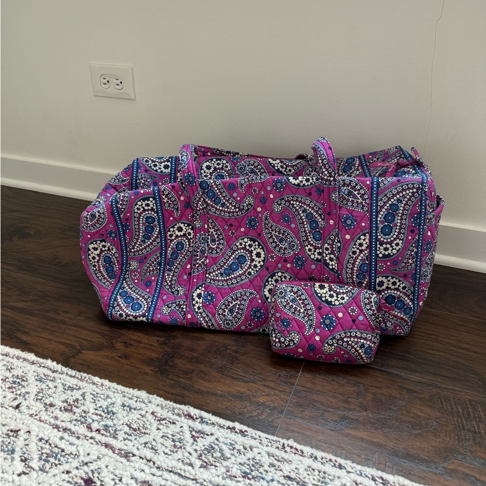 Vera Bradley Large Duffle & Cosmetic bag